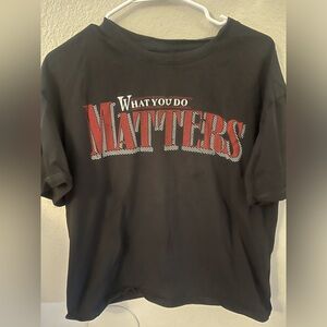 Black graphic tee